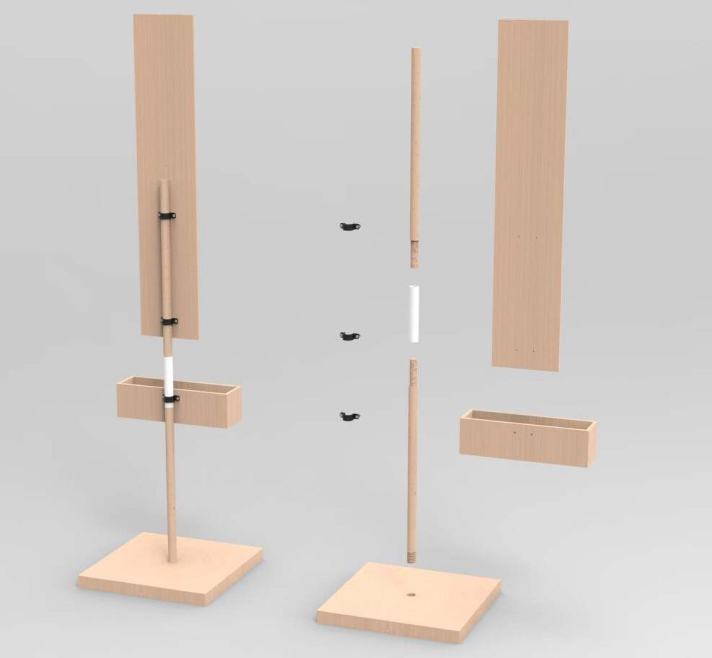 1 stk Pointtavle i træ samt poseholder til cornhole