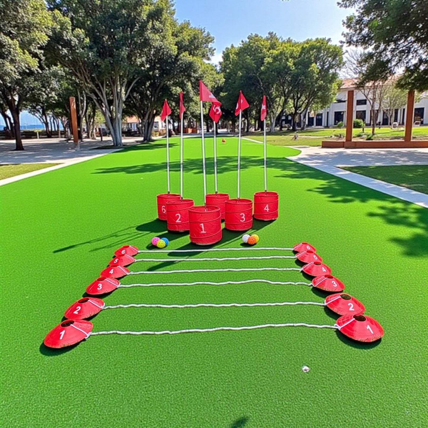 Golf Bucket Spil - 6 Bucket